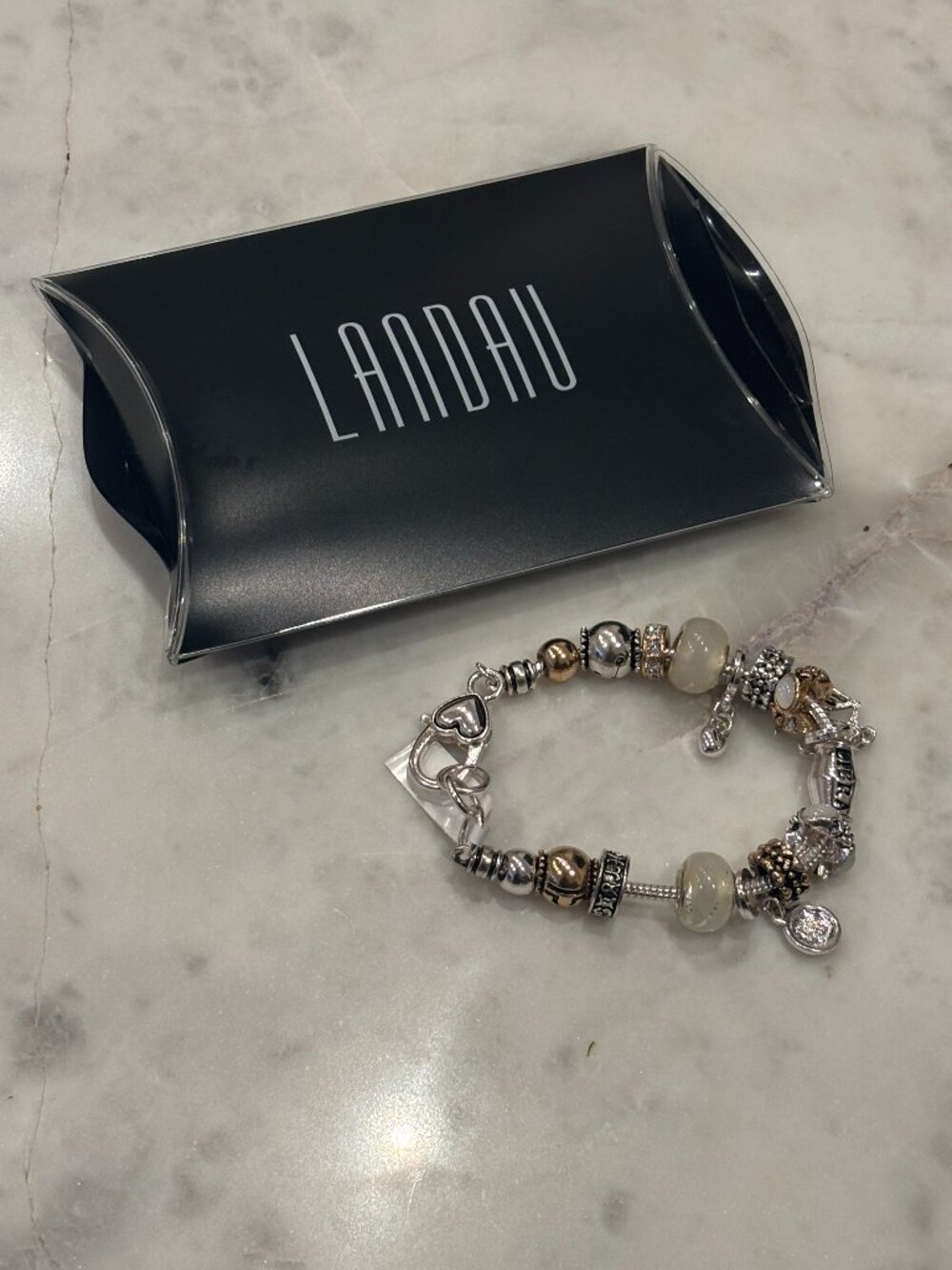 NWT Landau Silver Libra Zodiac Charm Bracelet